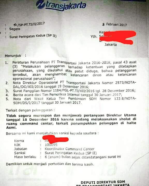40 tahun lebih jadi karyawan/ manajemen/pengusaha, saya baru lihat SP karena karyawan lakukan ibadah agama. *koplakpol*
cc <a href="/TransJakarta/">TransJakarta</a>