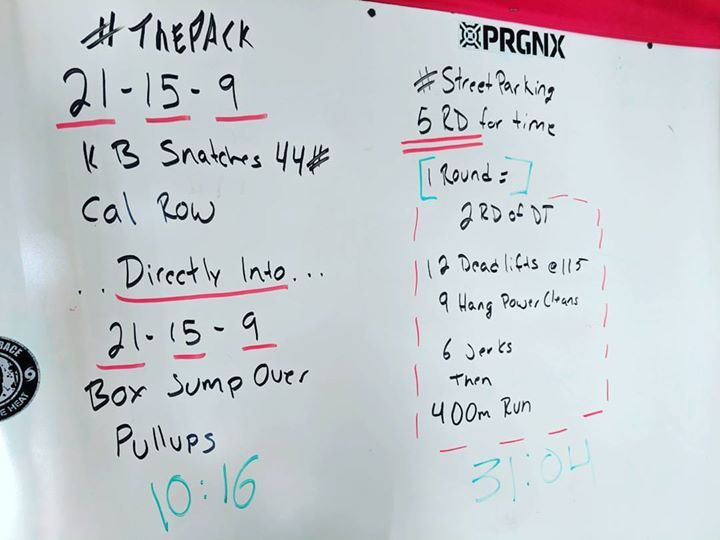 Ch1c0208's tweet photo. Keeping myself accountable! #ThePackCF #streetparking that DT workout was no joke! via Facebook https://t.co/bldc4S4fbt https://t.co/4TeNMYwC38