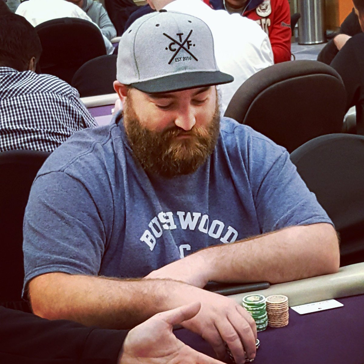 ControlTheFelt's tweet photo. GL to Scott @YaBoyStu Stewart in the @WSOP MAIN EVENT! Scott has a top 10 stack with 27 left. https://t.co/ZBssR9dAm7  #WSOPMainEvent #CTF https://t.co/JMxuAdsR3L