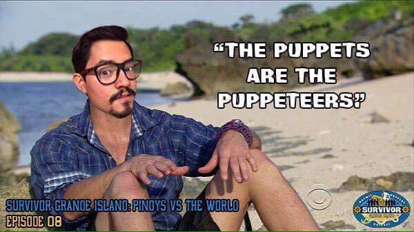 urbantribeph's tweet photo. Survivor: Grande Island Episode 8 | The puppets are the puppeteers https://t.co/UdRONcSeRx https://t.co/toOCdS6nYT