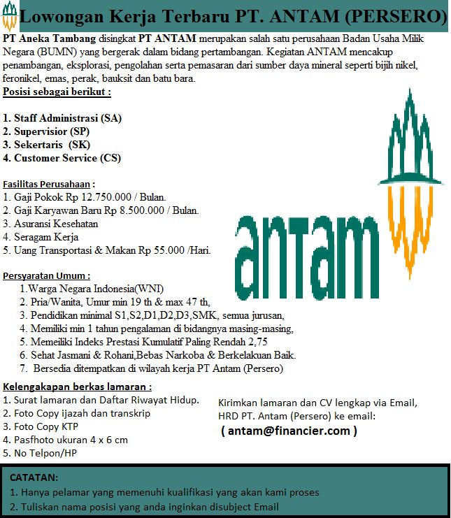 Antam On Twitter Waspada Penipuan Recruitment Mengatasnamakan Antam Informasi Lengkap Recruitment Hanya Di Https T Co Kjgknw5asr Kemenbumn Forhumbumn Https T Co 16sfzjzehm Antam On Twitter Waspada Penipuan Recruitment Mengatasnamakan Antam Informasi Lengkap Recruitment Hanya Di Https T Co Kjgknw5asr Kemenbumn Forhumbumn Https T Co 16sfzjzehm