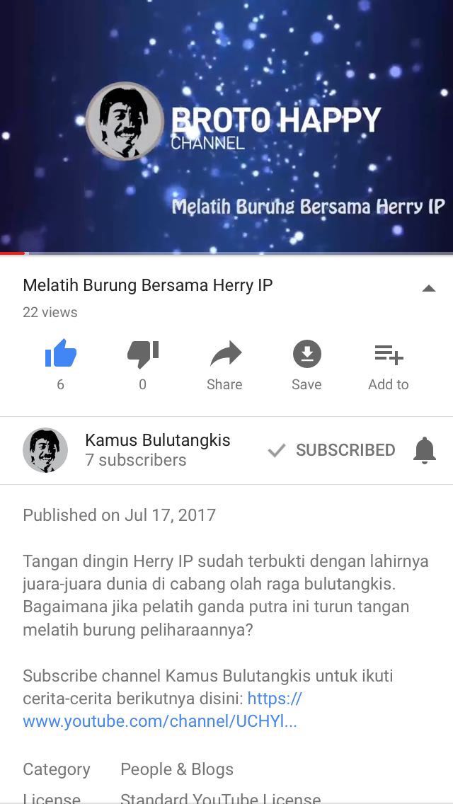 Bung Broto Happy bersama Ko Herry sedang melakukan apa ya?Yuk cek  youtube.com/watch?v=02fBAv… dan jangan lupa like,comment dan subscribe ya.