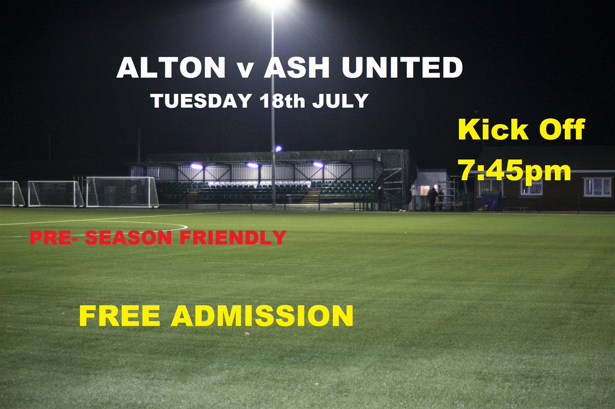 tonight we entertain @officialashutd in the latest pre-season friendly at The Enclosure 7:45pm - Free Admission <a href="/HampshireFA/">Hampshire FA</a> @SydWessex