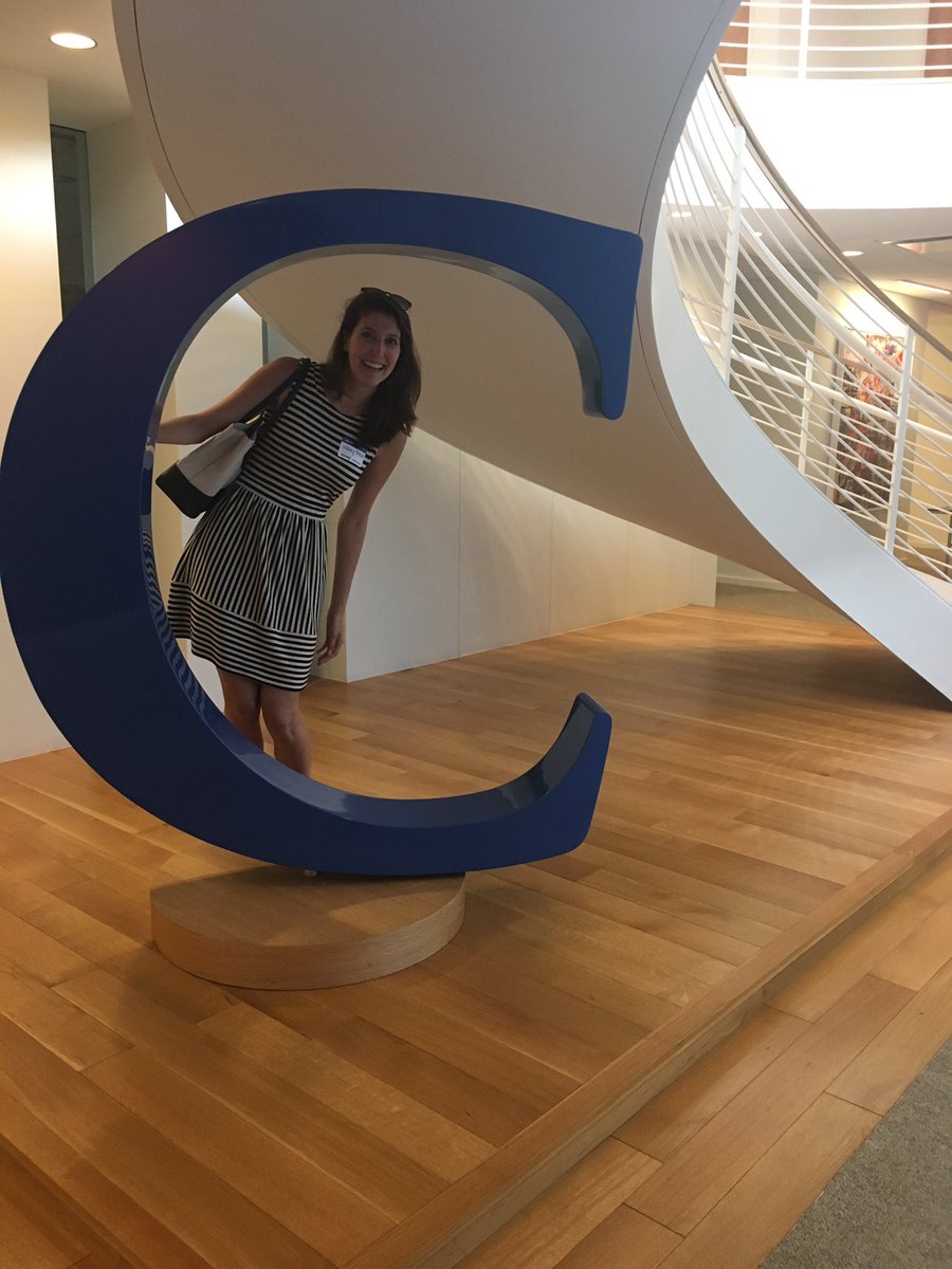 SignalVine's tweet photo. I spy @haley_trost at the @chronicle HQ! We love the walls of books in the office! #highered #sxswed https://t.co/WlW3OmtCfo