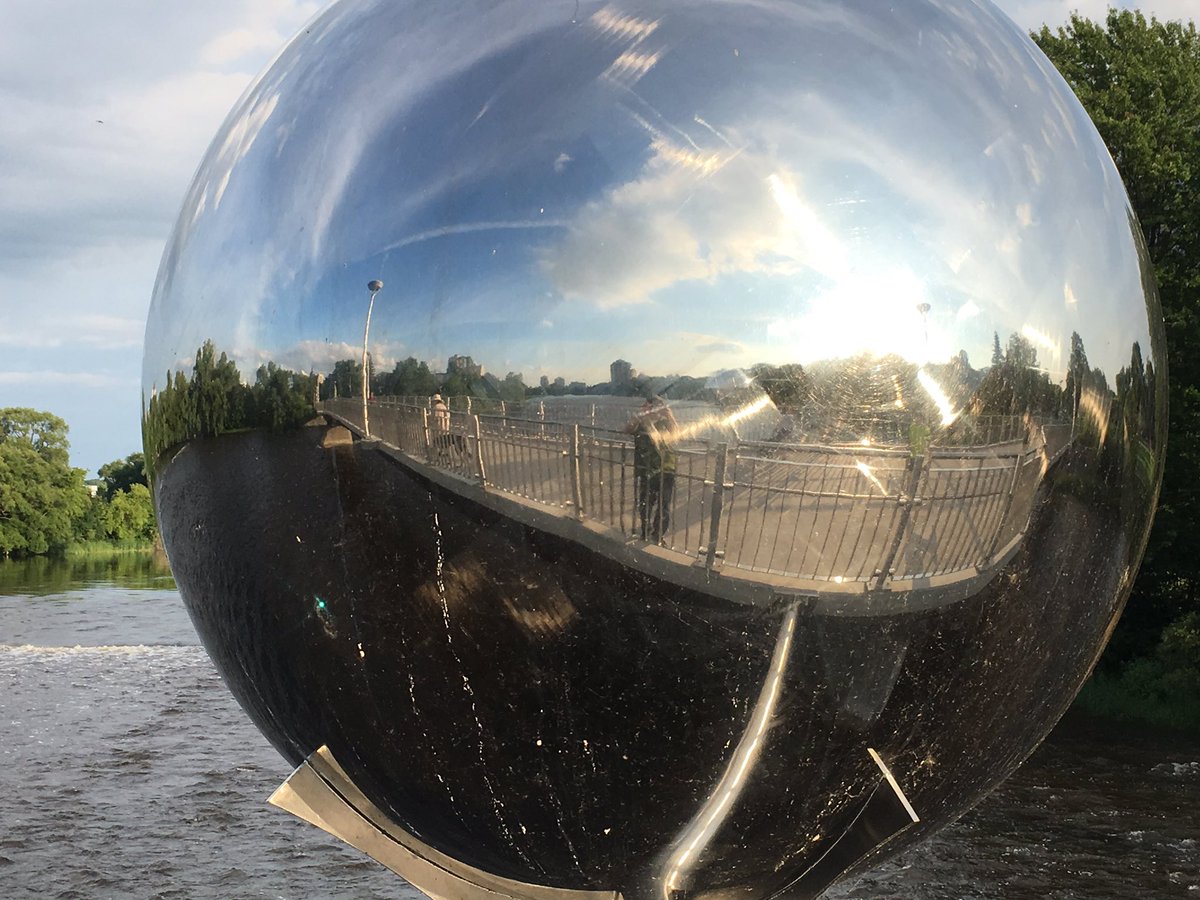 ArchitectsDCA's tweet photo. Took a great walk on #adawecrossing with #offficedog great space; art, beautiful city but some questions; maybe missed it but: 1/ https://t.co/aNwlrjHIOG
