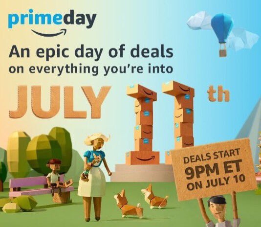 Don't forget about #PrimeDay! Check out the #Corgis! Even #Amazon wants you to support #QueensBestStumpyDogRescue through #AmazonSmile! 😋