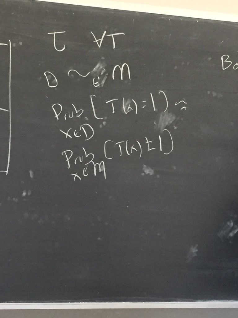 dajmeyer's tweet image. Here's one of the formulas: model computationally indistinguishable from true distribution. #computationalcomplexity