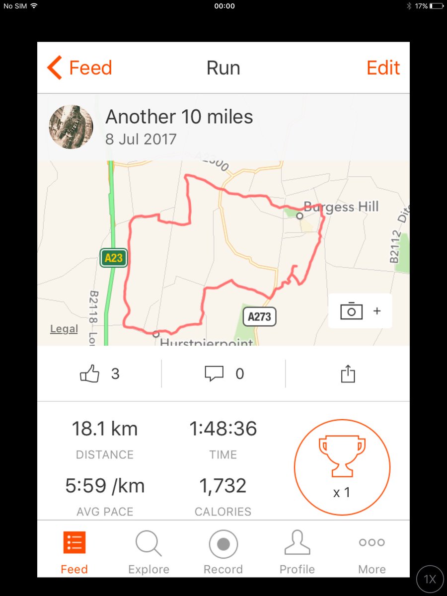 PabloPapito's tweet photo. Another 10 miles in the bank. Less than a week to race day. #100happydays day36 https://t.co/deqvnav1Lh
