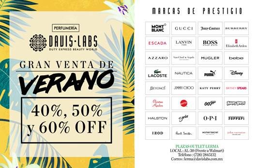 outletlerma's tweet photo. Encuentra tus #marcas favoritas con las mejores #OFERTAS en #DavisLabs. Visita #OutletLerma este #verano2017. https://t.co/JWqQCV0OEM