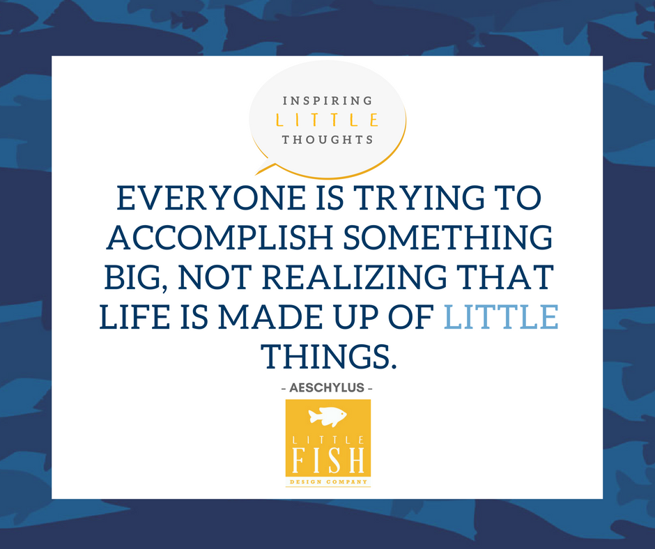 LilFishDesignCo's tweet image. Couldn't have said it better ourselves, folks! It's all about the "little" things. #LittleFishBigPersonality ☺️