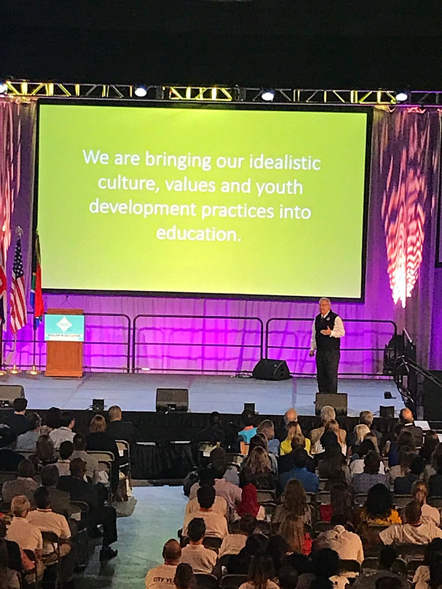CYLearning's tweet photo. Words from our very own @MBrownCY at Opening Ceremony. #cyspirit #cyacademy #makebetterhappen https://t.co/HnBOfXJYKK