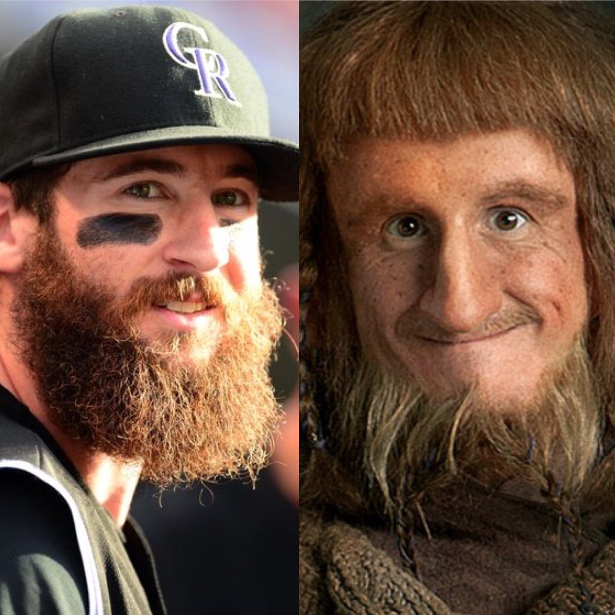 derekwgraff's tweet photo. Did anyone else think @Chuck_Nazty looked familiar? #HomeRunDerby #TheHobbit @espn @mlb #HRDerby2017 #JudgeCon https://t.co/IEvjqnjw8G