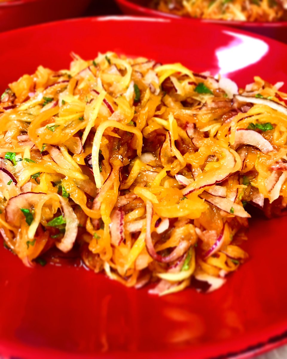 Papaya slaw #staycation #tikidinner