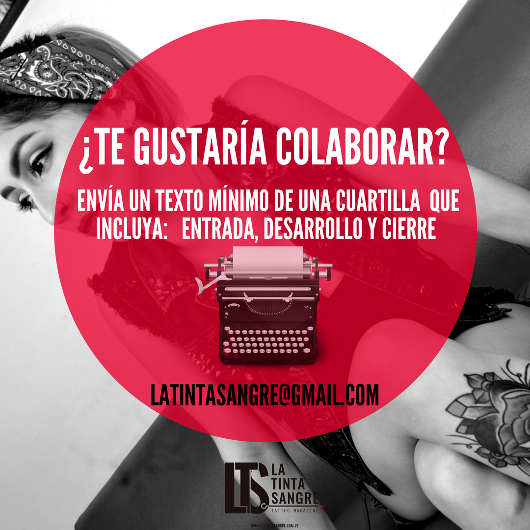 Te gustaría escribir para La Tinta Sangre Tattoo Magazine? estamos en busca de colaboradores. #LTSCrew.🔼Fotografía: @hecatombedelsur #Tattoo