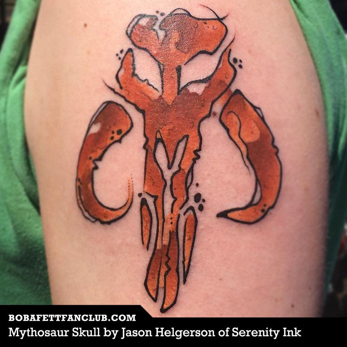 Boba Fett Fan Club on X: "Long-time BFFC contributor @jfett85 got this Mythosaur tattoo done last week by @tattoogigolo. Do you have any #BobaFett ink? Tweet a pic. https://t.co/yM9M5zsH06" / X