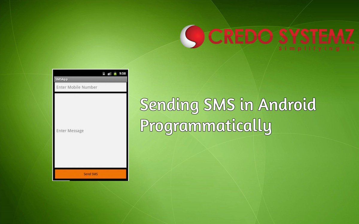 credosystemz's tweet image. Sending SMS in Android Programmatically
Read More: bestandroidtrainingchennai.in/android-blog/s…
#Android #sendingsms