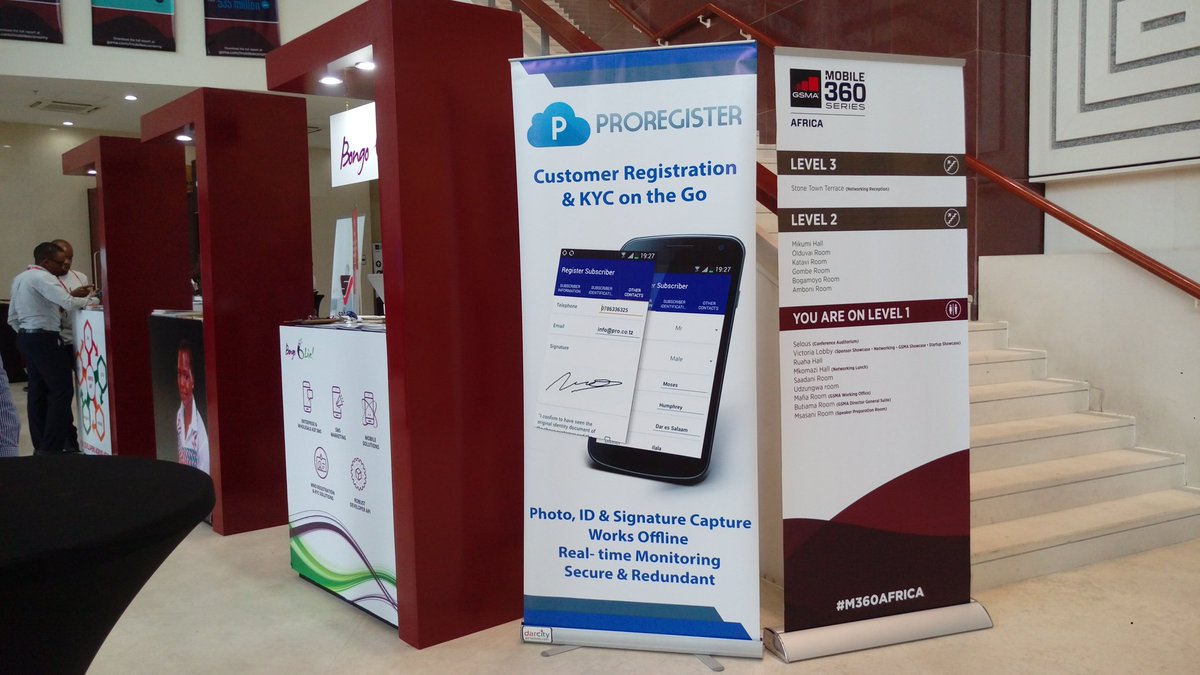 BeemAfrica's tweet photo. Visit our booth to learn more about identifying your customers through our #ProRegister #mobile app @GSMA #M360Africa https://t.co/mYeyeRqlBr