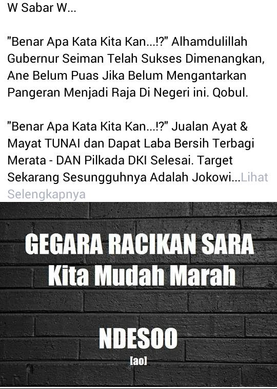 Liat saja nanti Anies Sandi