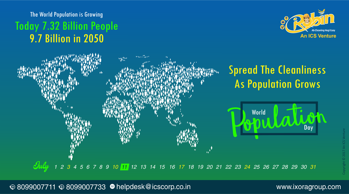 IRobin_in's tweet photo. #worldpopulationday 
spread the #cleanliness as #population grows https://t.co/fbAKVR13Ls
