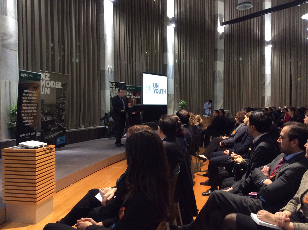 PLinNewZealand's tweet photo. Great to be with 250 NZ students engaged via #NZModelUN2017 w/the global community. Congrats &amp; best wishes on a successful 3-day conference! https://t.co/1gIq1DmpKm