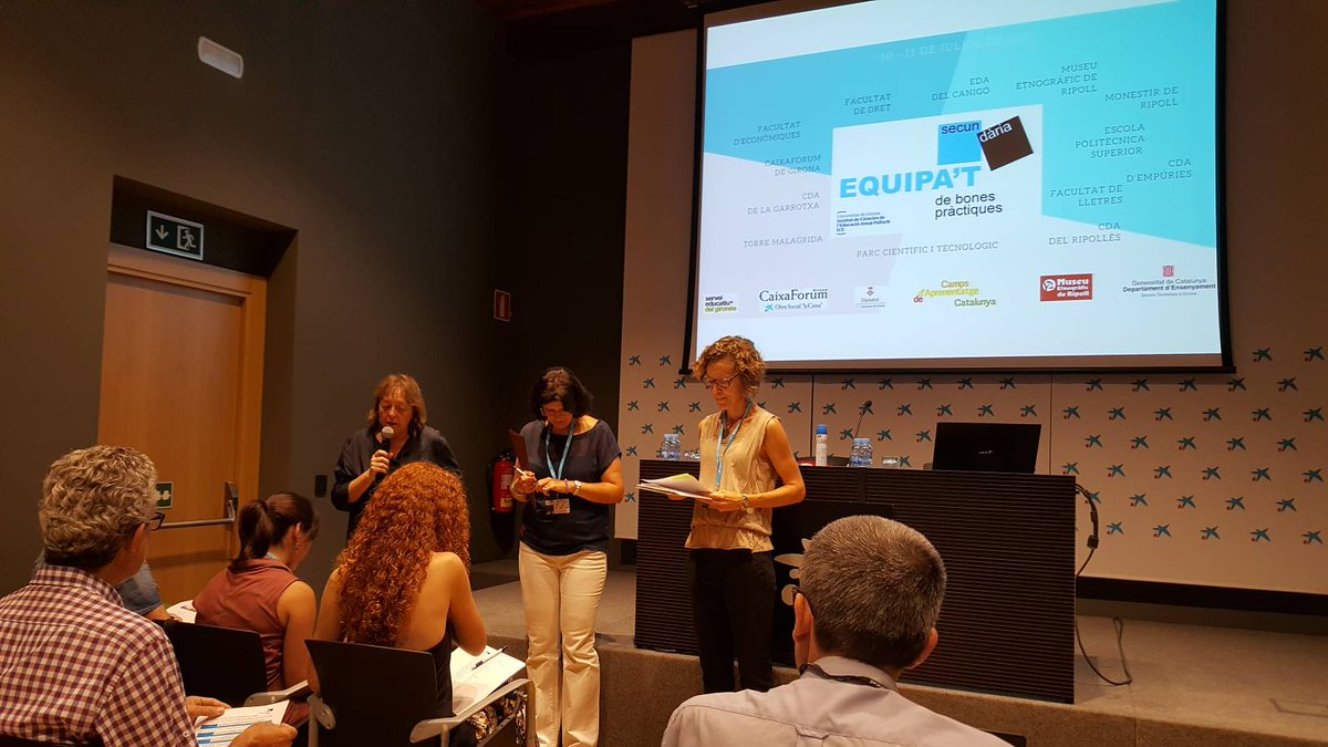 miquelduran's tweet photo. Comença #equipatice al Caixaforum Girona. Explicarem #lamtp amb @pquimic https://t.co/R2xfiyNpyy