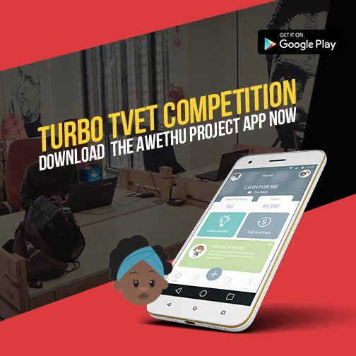 ThamiAwethu's tweet photo. TVET students,  Introduce your Ambition to Opportunity with @AwethuProject Turbo VET Competition
https://t.co/ScoU6ybOEd https://t.co/C2MEI4g3Tk