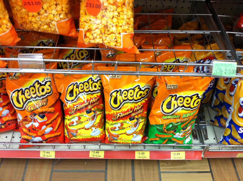 Which Cheeto dust are you licking off your fingers? 