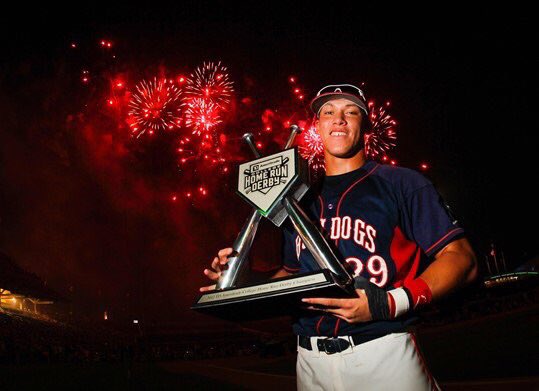 907KFSRsports's tweet photo. The big 'Dog on the block!  @TheJudge44 is home run champion! #BulldogBornBulldogBred https://t.co/FH9C9LZ8ar