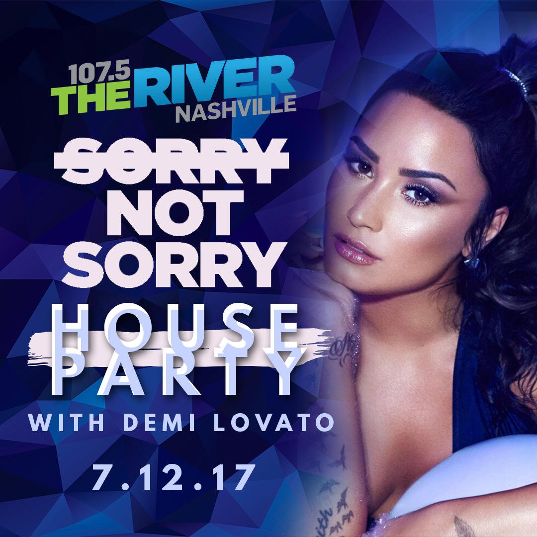 New <a href="/ddlovato/">Demi Lovato</a> #SorryNotSorry is on repeat to get ready for tomorrow night's EPIC #SNSHouseParty.  Hear it again next 1075theriver.com/listen