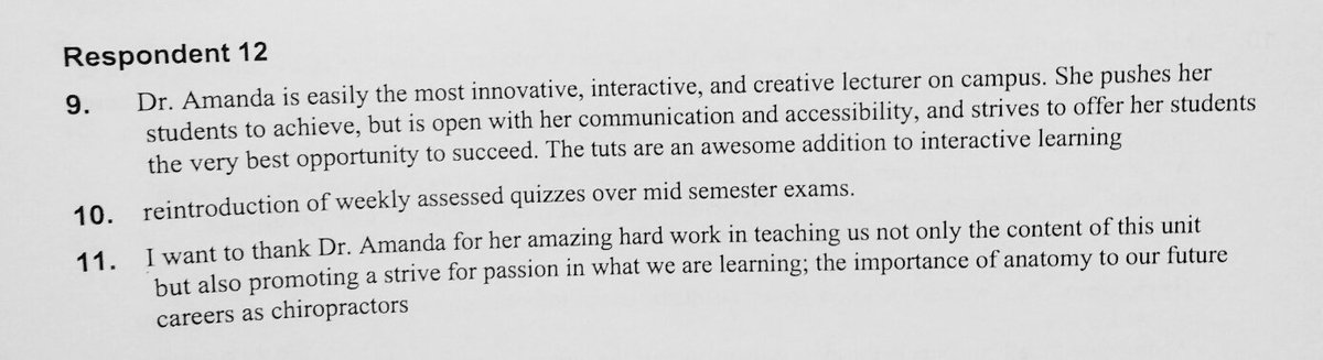 Thank you respondent 12! # CHI255 #Positive Feedback