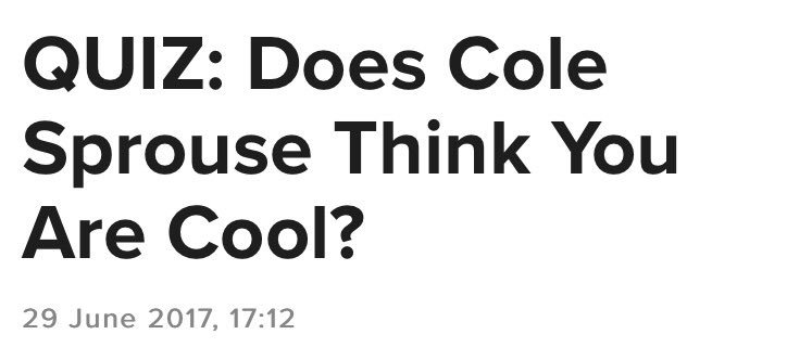 colesprouse's tweet image. "Haha this should be fun."