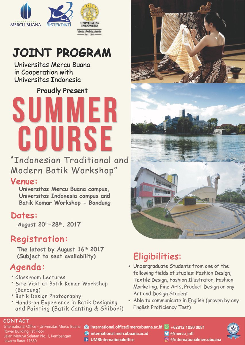 The Universitas Mercu Buana in collaboration with The Universitas Indones.... tmi.me/1fj85c