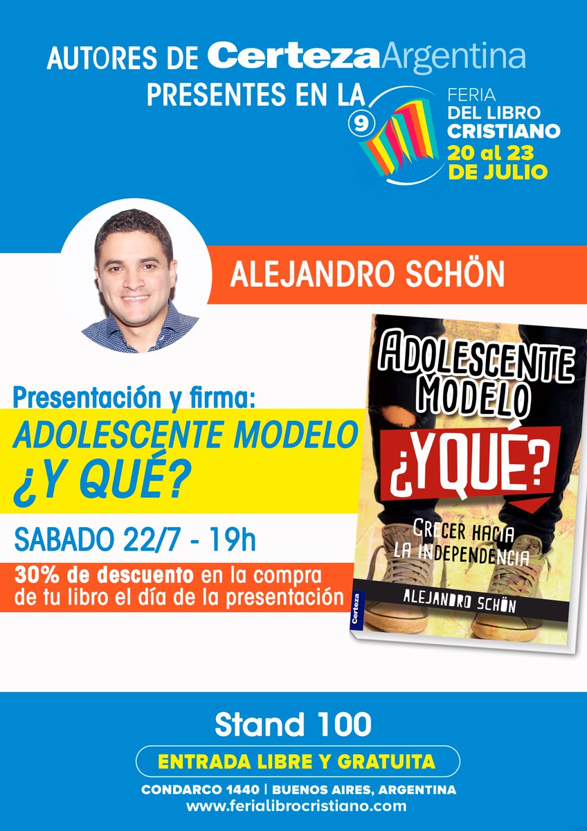 LibreriaCerteza's tweet photo. Te esperamos en La Feria del Libro Cristiano 2017 https://t.co/JisCghkTvZ