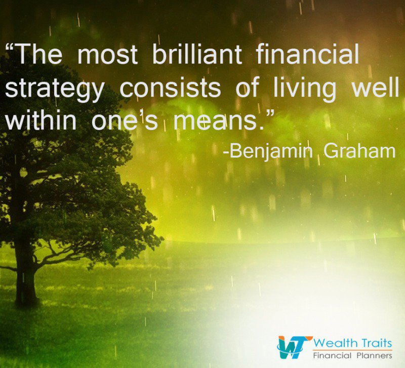 WealthTraits's tweet photo. #Quote_of_the_day
The most brilliant financial strategy consists of living well within one’s means #Benjamin_Graham

https://t.co/XOYu9VXmD9 https://t.co/nAZYZbCoFI