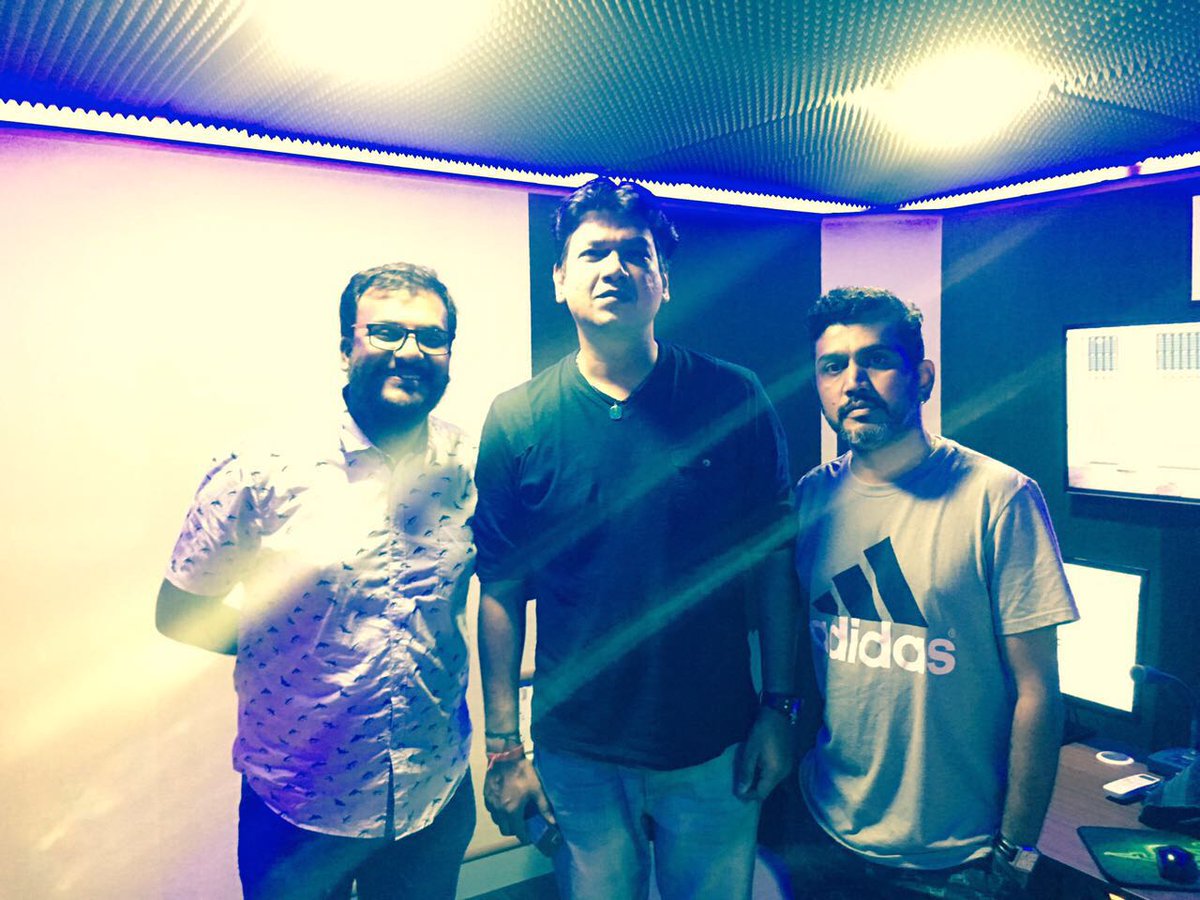 sharadasrinidhi's tweet photo. @Vijay Prakash sings a beautiful track for #Rishabhapriya. recorded at #Grey18Studios #Giridhardivan prod by @RachitaRamDQ dir by @rjmayur https://t.co/Iaubo6EW2l