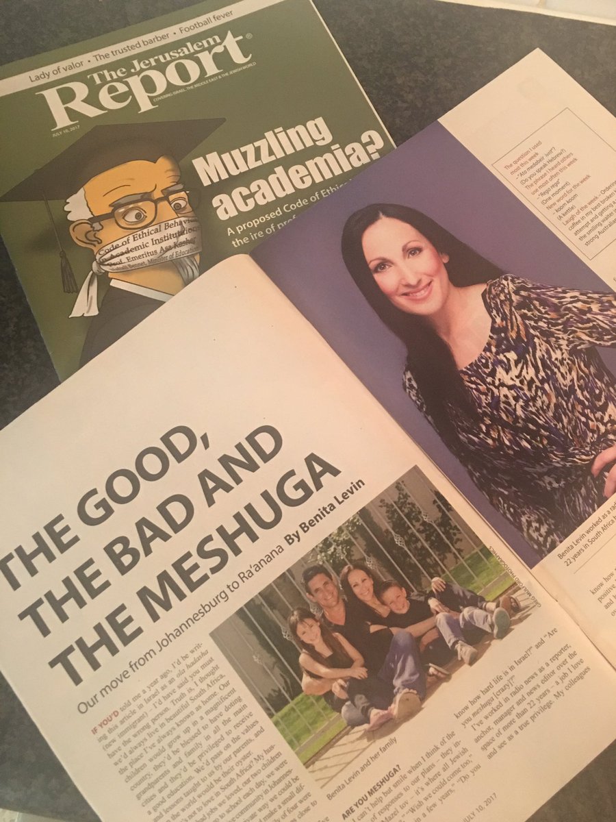 benitalevin's tweet photo. Excited to be writing for The #Jerusalem Report. Hard copies also available in USA & Britain. @Jerusalem_Post @stevelinde #JerusalemReport https://t.co/FdL8UUYWeK