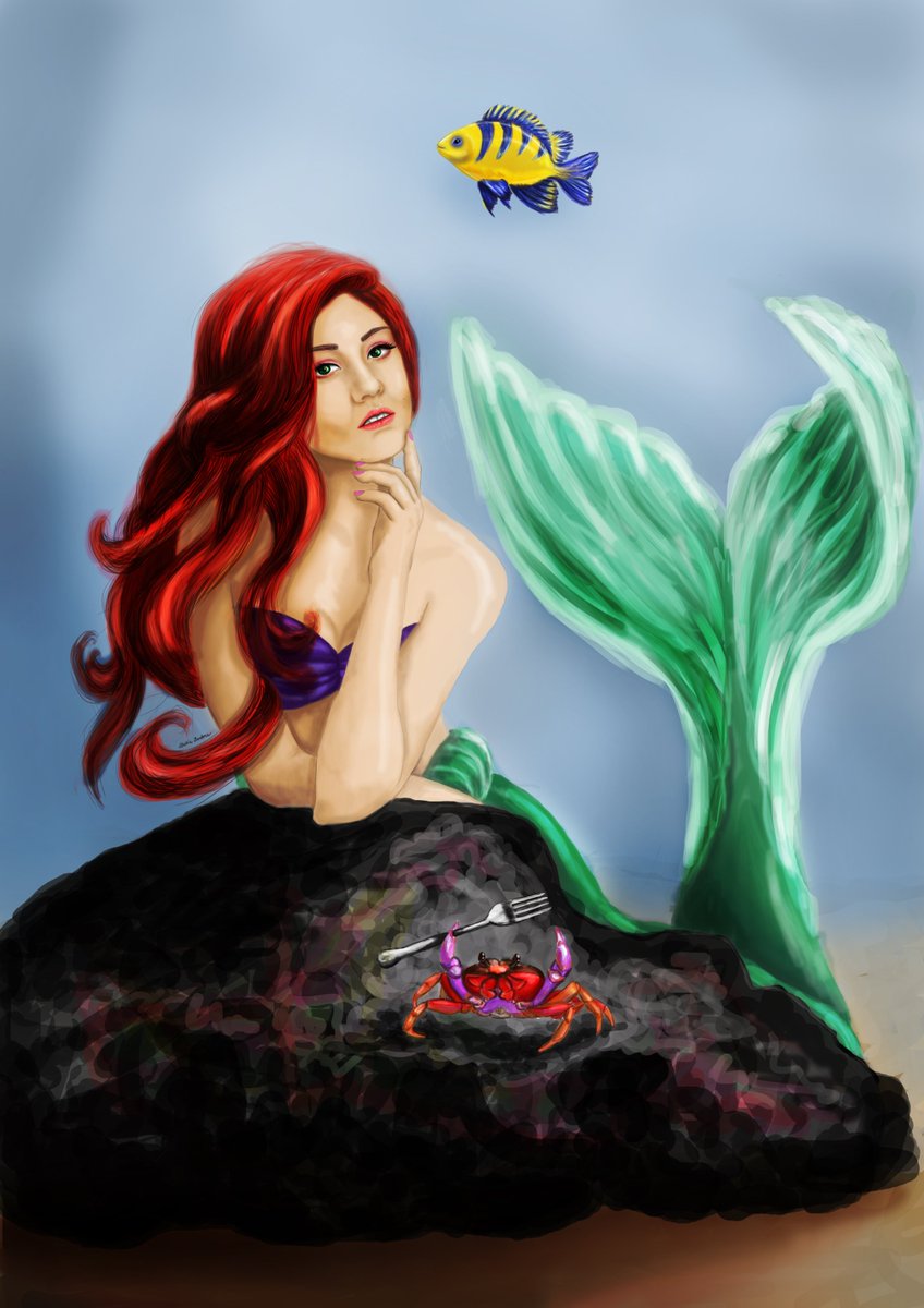 MaliaBarbora's tweet photo. @Kat_McNamara as princess Ariel 💕😊

#SketchHunters 
Day 10: Animated movies
@NephilimUpdates @ShadowhuntersTV https://t.co/E9nFUSiYqq