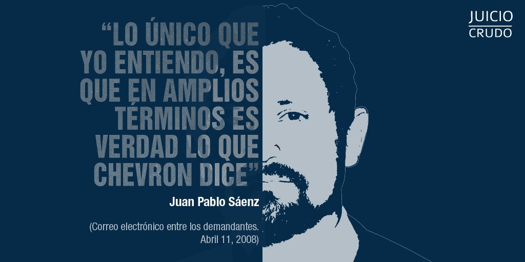 JuicioCrudo's tweet photo. Ante falta de pruebas, abogados #AntiChevron sabían que su caso carecía de sustento técnico. Por eso recurrieron al fraude https://t.co/lnFY2I4Idt