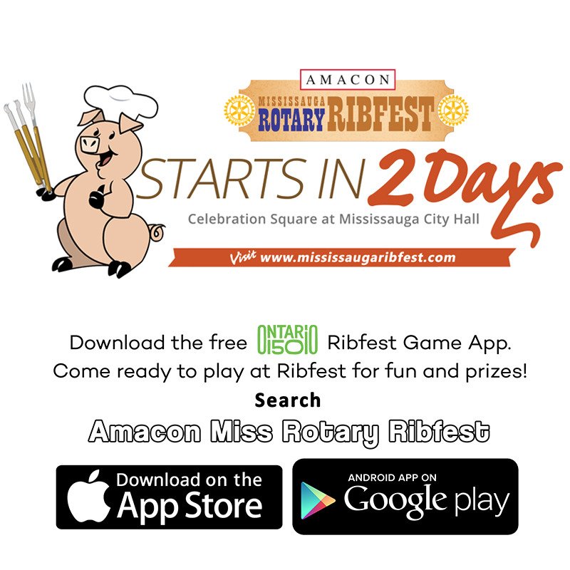 Two more sleeps until Ribfest gates open! #twomoresleeps #mississaugaribfest