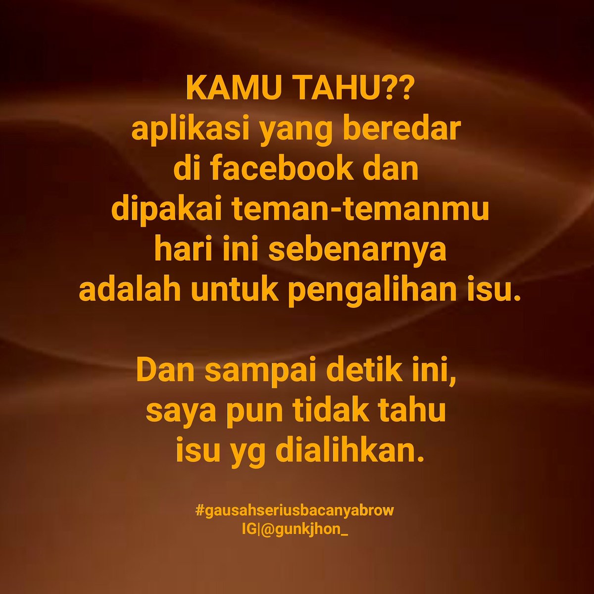 Ga usah serius deh.... 
#KOKOBOP #SorryNotSorry #Indonesia #santai #bali #humor #lucu #garing #SUSI2017 #KorbanPHP