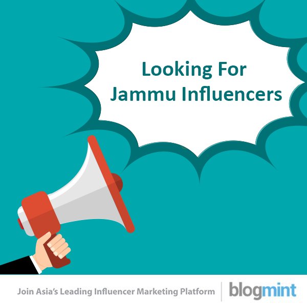 We are looking for #JammuInfluencers who want to work with top brands! Is that you? Register now- bit.ly/2oFWPBP #RT