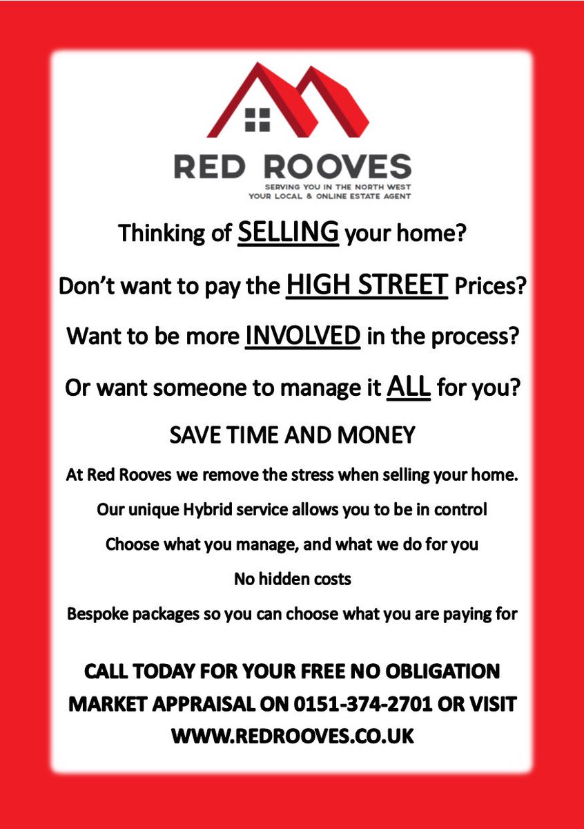 Red Rooves Ltd - Estate Agents Merseyside (@redrooves) on Twitter photo 