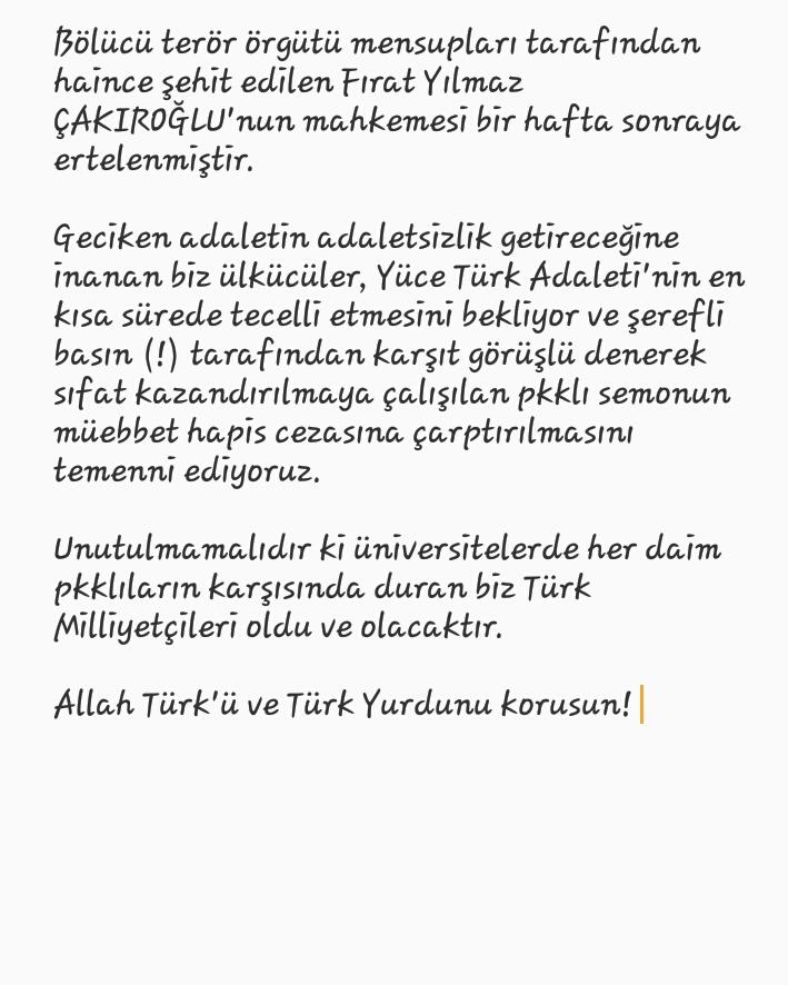 ÇAKIROĞLU Reis hHakkında Açıklamamız: