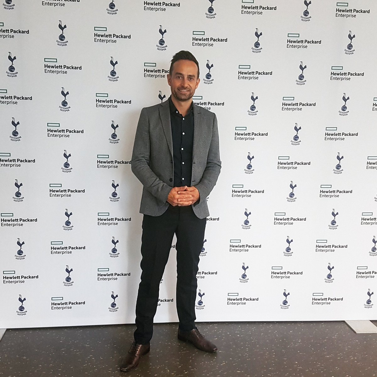 MarcWatersLdn's tweet photo. Working together @HPE_UKI with @SpursOfficial to set a new Digital Stadium standard worldwide 🤝 #COYS #Digital #IoT #SpursNewStadium https://t.co/YTAl1MNvMN