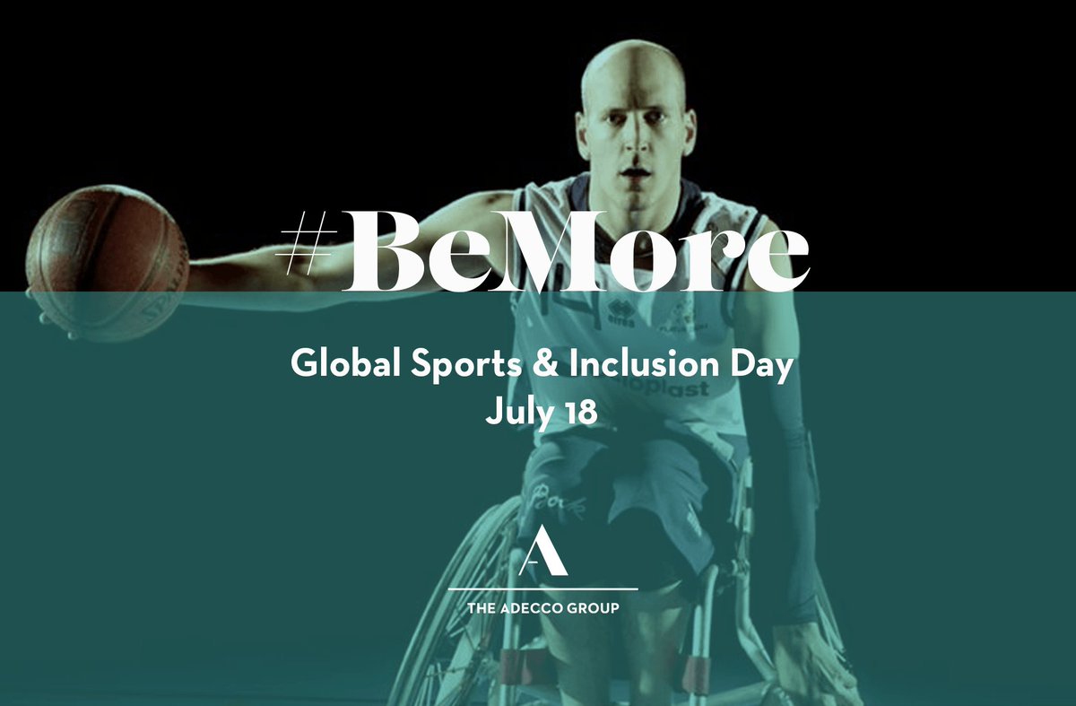 One week left for our Global Sports &amp; Inclusion Day.Join one of our 23 events worldwide adeccogroup.com/global-sports-…
 #BeMore #SportsInclusionDay