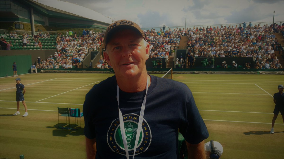 Awesome day at SW19 on 'Mega Monday'. Jo Konta, Rafa Nadal and before all that here on front row of Court 3 waiting for the Aga match!