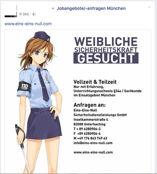 Sehr ansprechende Anzeige.