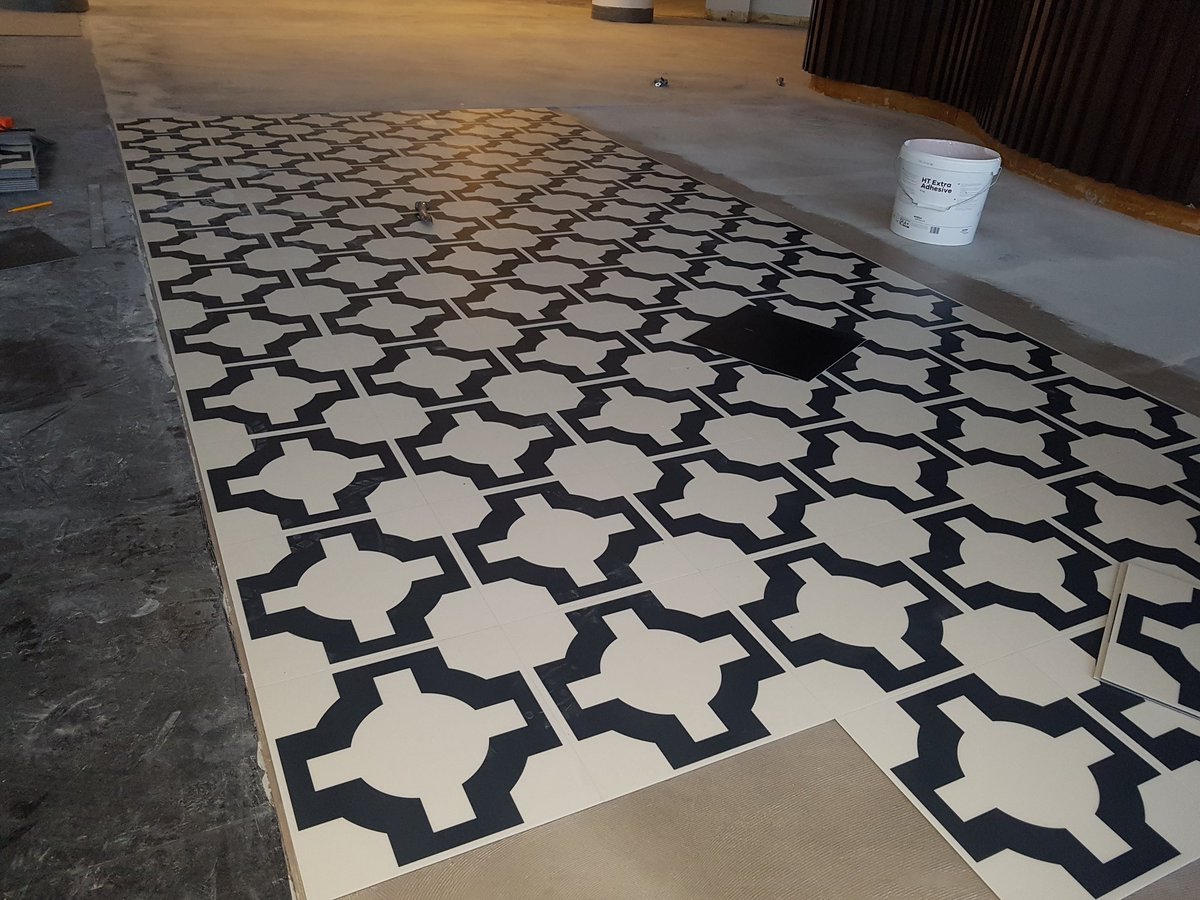 rubyflooringltd's tweet image. Start of job in @BioCity_Scot  @glasgow laying @harveymaria vinyl tiles with @Desso_UK carpet tiles