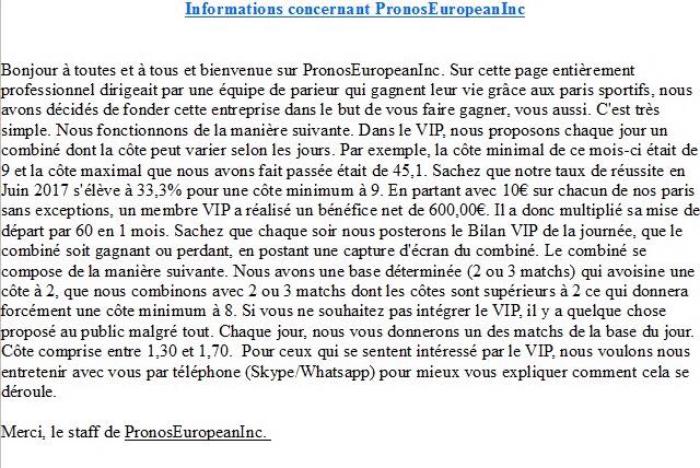 PronosEuropean's tweet image. Toutes les informations à propos de Pronos European Incorporation ainsi que son fonctionnement. 👀#ParionsSport #TeamParieur