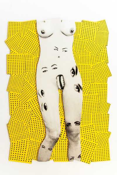 Damla Özdemir "Başkasının Bakışı' 130 x 100 cm. 3 boyutlu kolaj